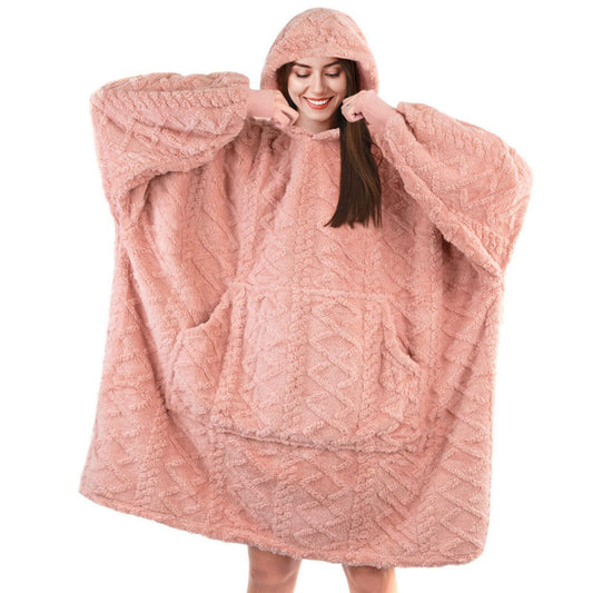 Pull en peluche pour femmes avec capuche et poches pratiques Chic und Stil