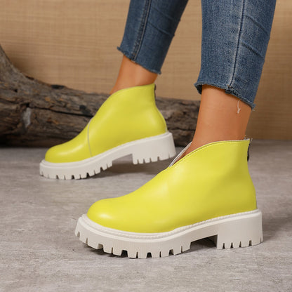 Bottes Chelsea à la mode pour femmes avec plateforme tendance et semelle antidérapante Chic und Stil