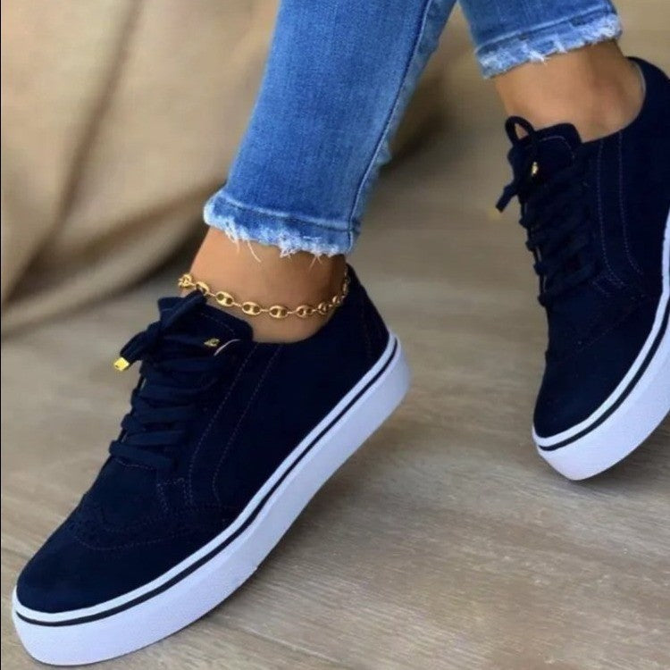 Baskets pour femmes avec dessus en textile à la mode et semelle amortissante Chic und Stil