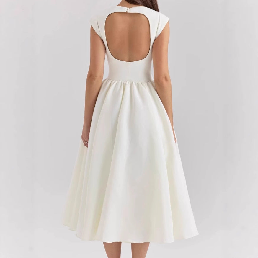 Dames Robe de bal élégante avec jupe en tulle et fermeture éclair au dos Chic und Stil