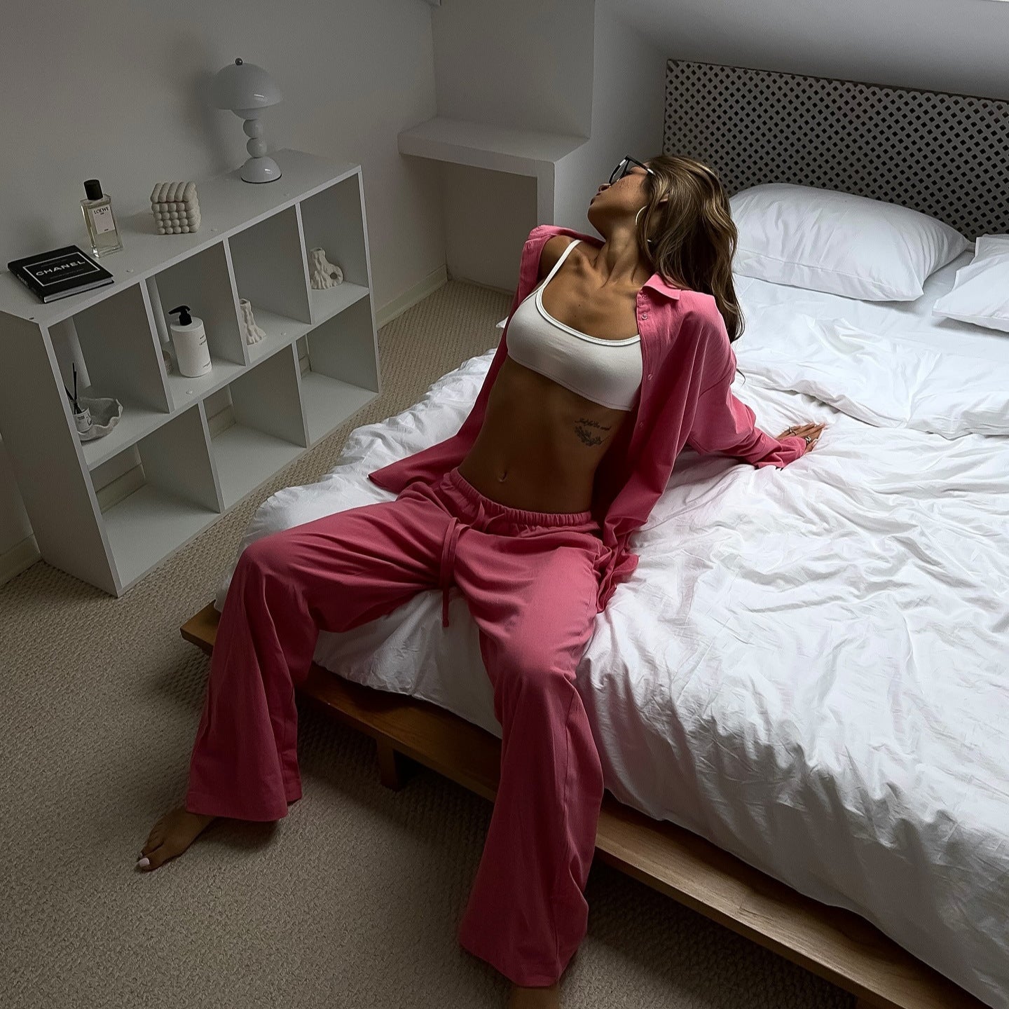 Summer loose and casual blouse set for women and wide pants Chic and Style