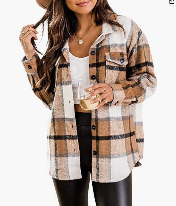 Dames Chemise en flanelle à carreaux Chic und Stil