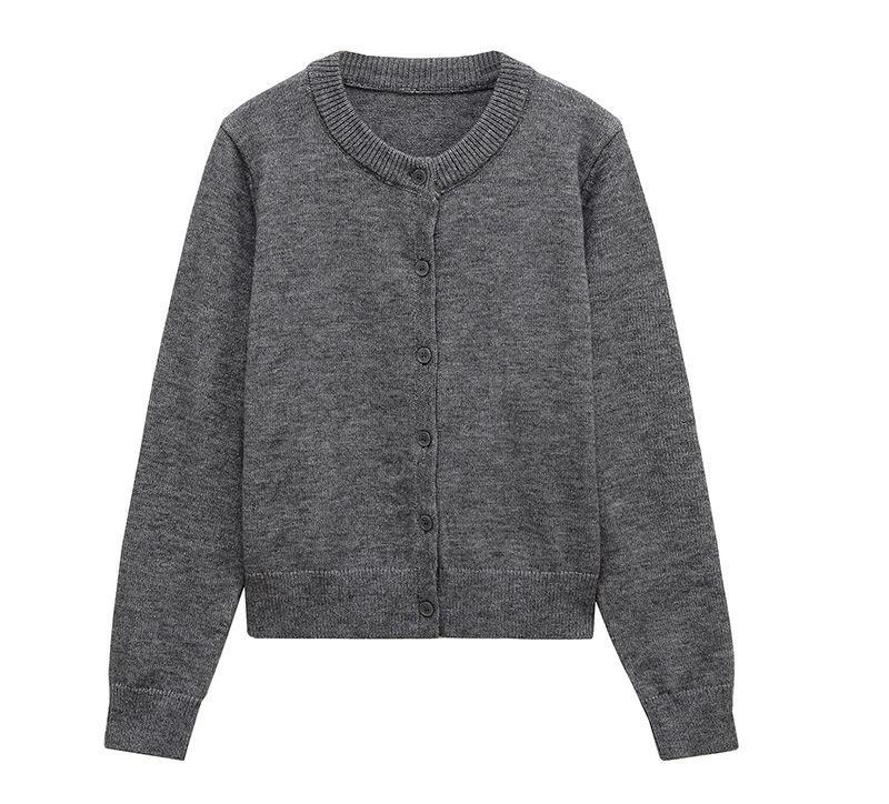 Knit jacket for women with button placket in high-quality material Chic and Style