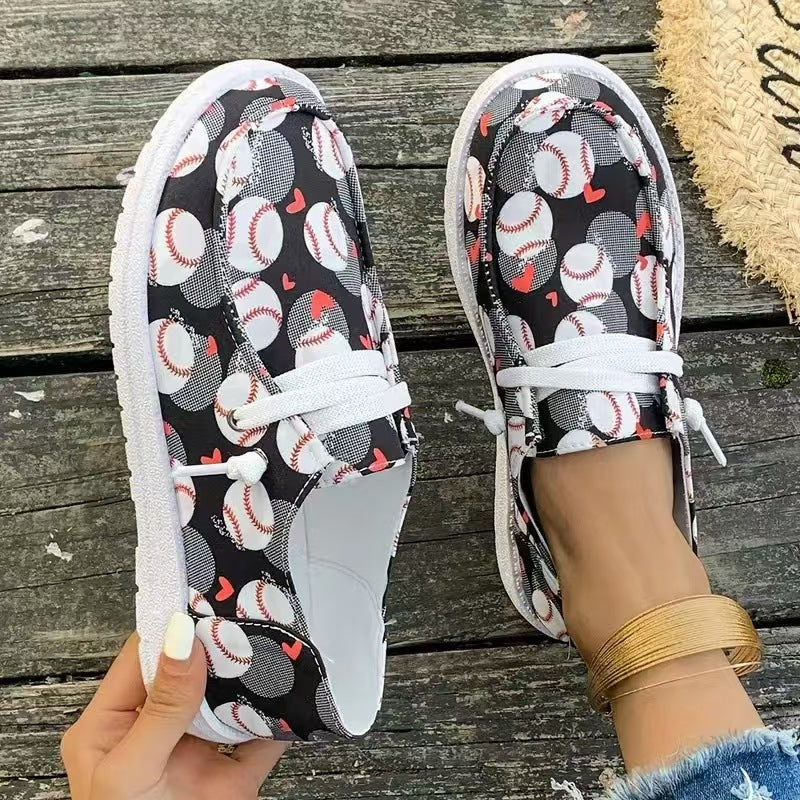 Baskets pour femmes avec motif football Chic und Stil
