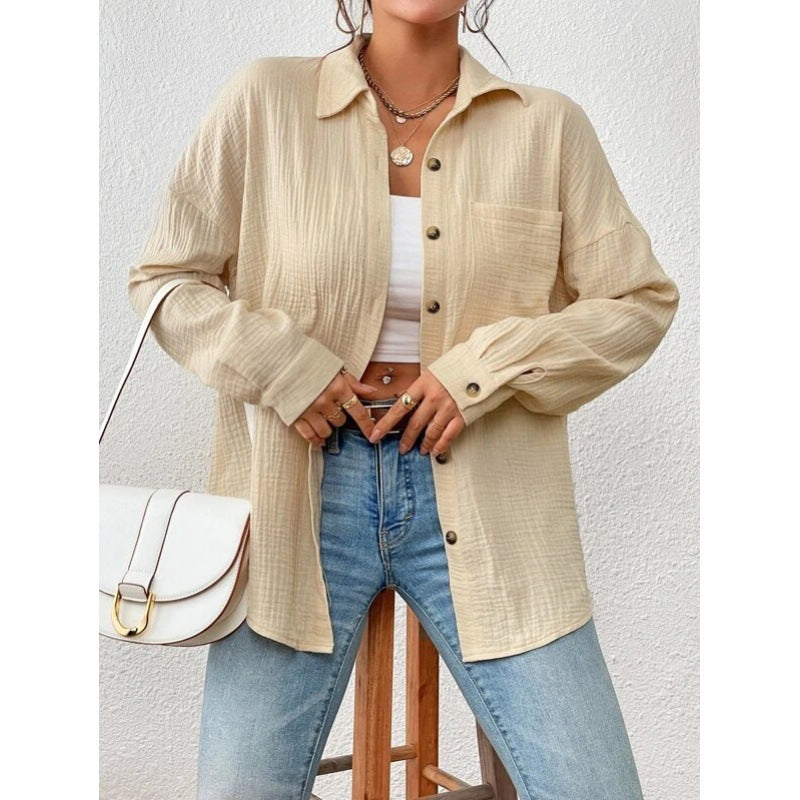 Chemise overshirt décontractée pour femmes avec détails de boutons Chic und Stil
