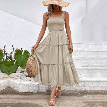 Robe à paliers pour femmes avec haut froncé Chic und Stil