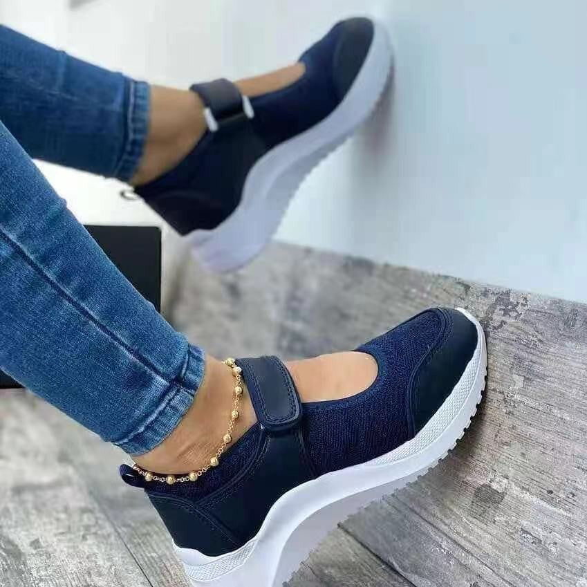 Baskets lacées confortables pour dames avec bande élastique et surface respirante Chic und Stil