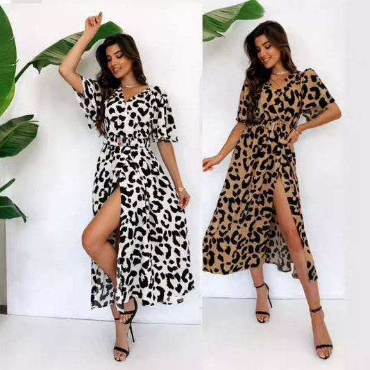 Robe maxi élégante pour femmes avec fente latérale Chic und Stil