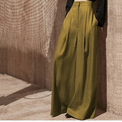 Pantalons larges taille haute pour femmes Chic und Stil 1750846761