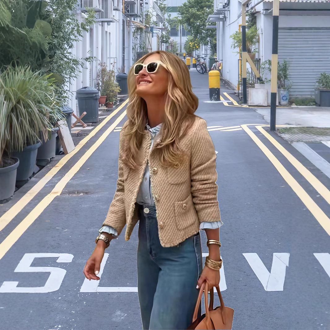 Dames élégante et stylée courte veste Chic und Stil