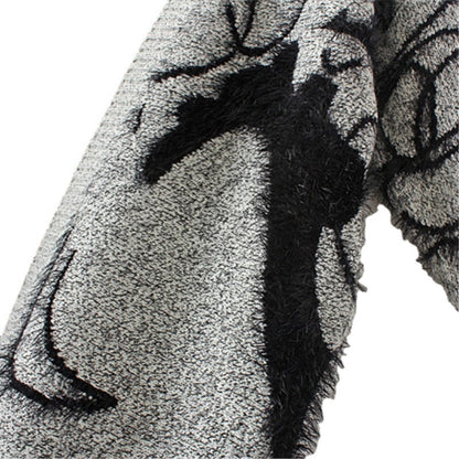 Robe en tricot pour femme avec design artistique et silhouette élégante Chic und Stil