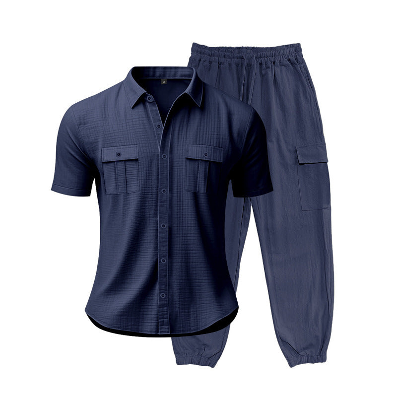Costume court pour hommes à la mode avec poches pratiques Chic und Stil
