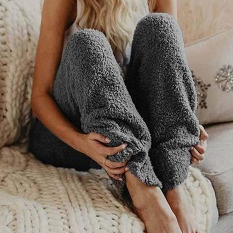 Women's Comfortable Plush Lounge Pants Chic and Style