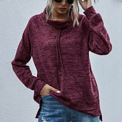 Pull femme décontracté avec col montant et poches pratiques Chic und Stil