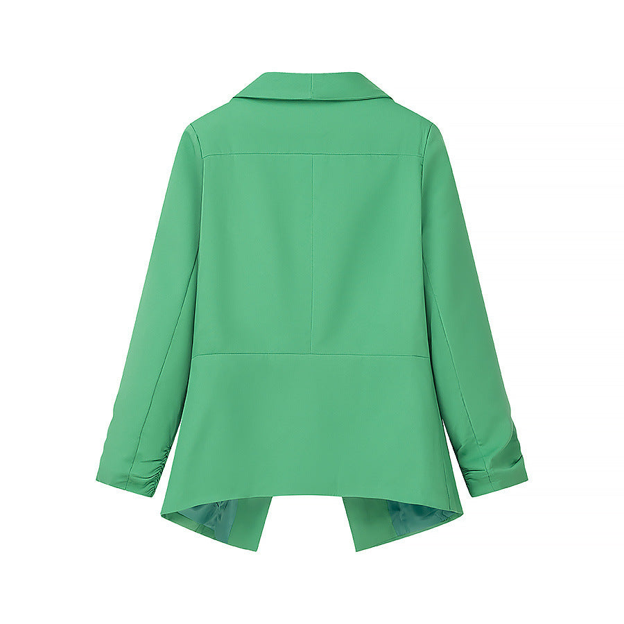 Elegant blazer jacket for ladies with a casual cut and trendy lapels Chic und Stil