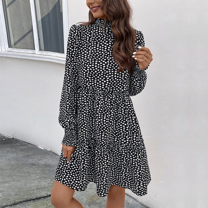 Robe mini décontractée pour dames avec volants et coupe ample Chic und Stil