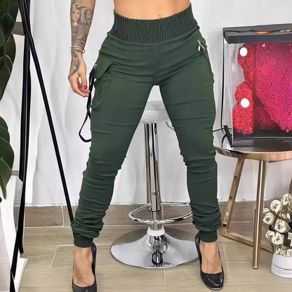 Women High Waist Cargo Jogger Pants