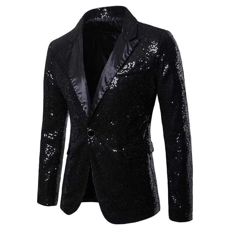Blazer en sequins pour hommes avec finition brillante et coupe élégante Chic und Stil