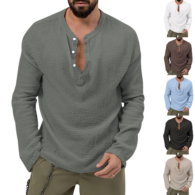 Chemise à manches longues pour hommes avec boutonnière Chic und Stil