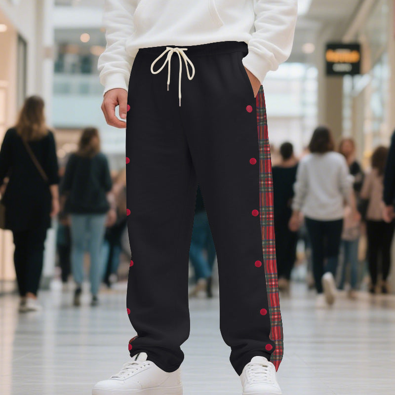 Pantalons de loisirs sportifs pour hommes avec détails à pression Chic und Stil
