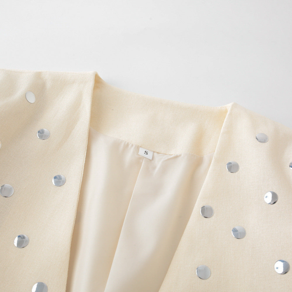 Women's elegant blazer with sparkling sequins and a modern fit Chic und Stil