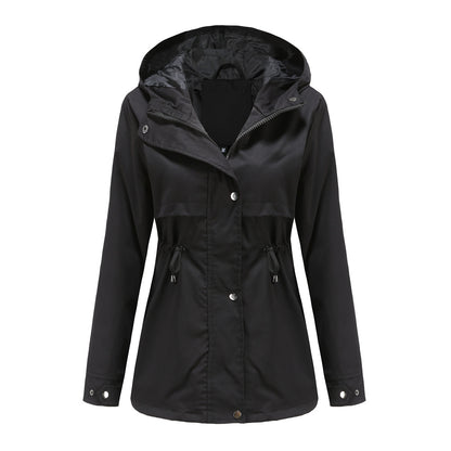 Functional transition jacket for women with adjustable drawstring waist Chic and Style