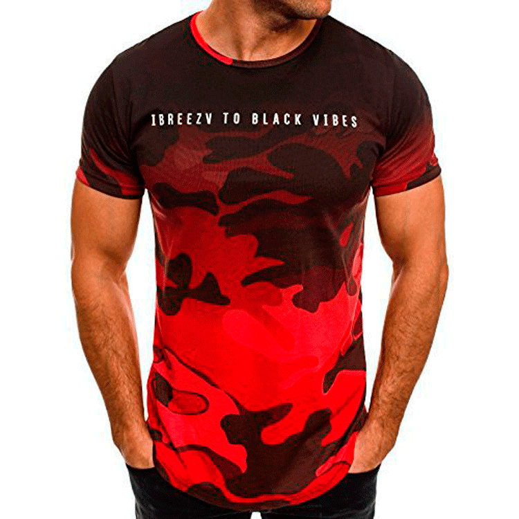 Set de T-shirt camouflage sportif pour hommes et shorts décontractés Chic und Stil