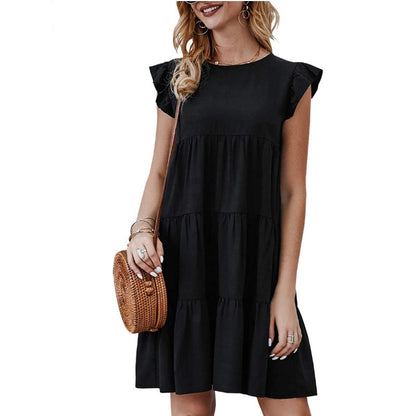 Robe d'été surdimensionnée pour femmes avec des détails en volants Chic und Stil