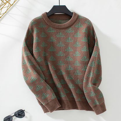 Pull en tricot pour femmes avec un design d'arbre ludique et un matériau doux Chic und Stil