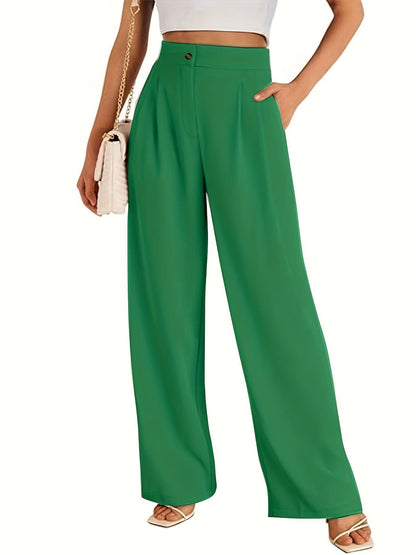 Pantalon taille haute élégant et décontracté pour femmes avec poches pratiques Chic und Stil