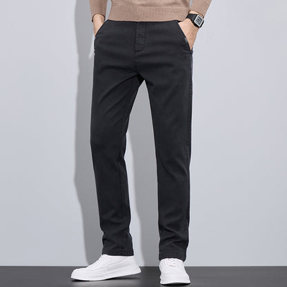 Elegant chino pants for men with slim-fit cut and versatile pockets Chic and Style
