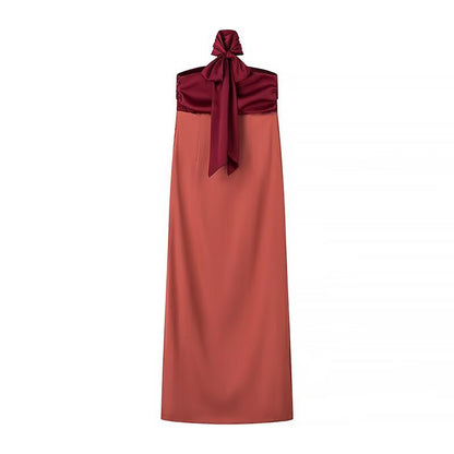 Robe maxi pour femmes avec un décolleté taille élégant et un design fluide Chic und Stil
