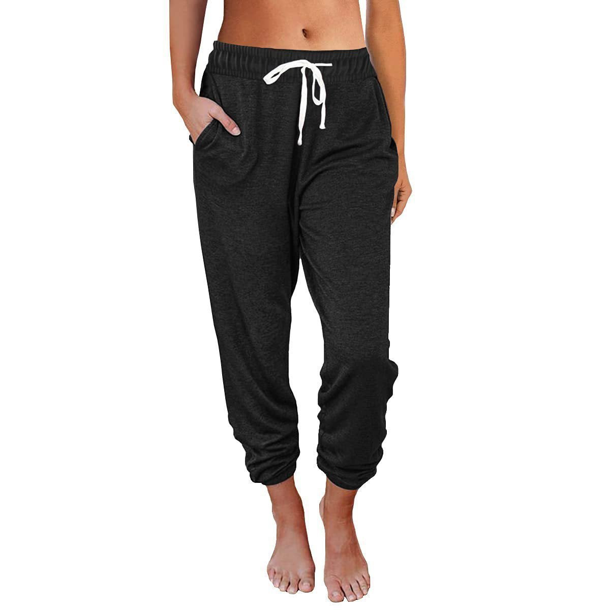 Women Comfortable and Casual Jogging Pants with Elastic Waist and Side Pockets Chic and Style
