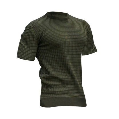 T-shirt Performance à manches courtes pour hommes avec design structuré Chic und Stil