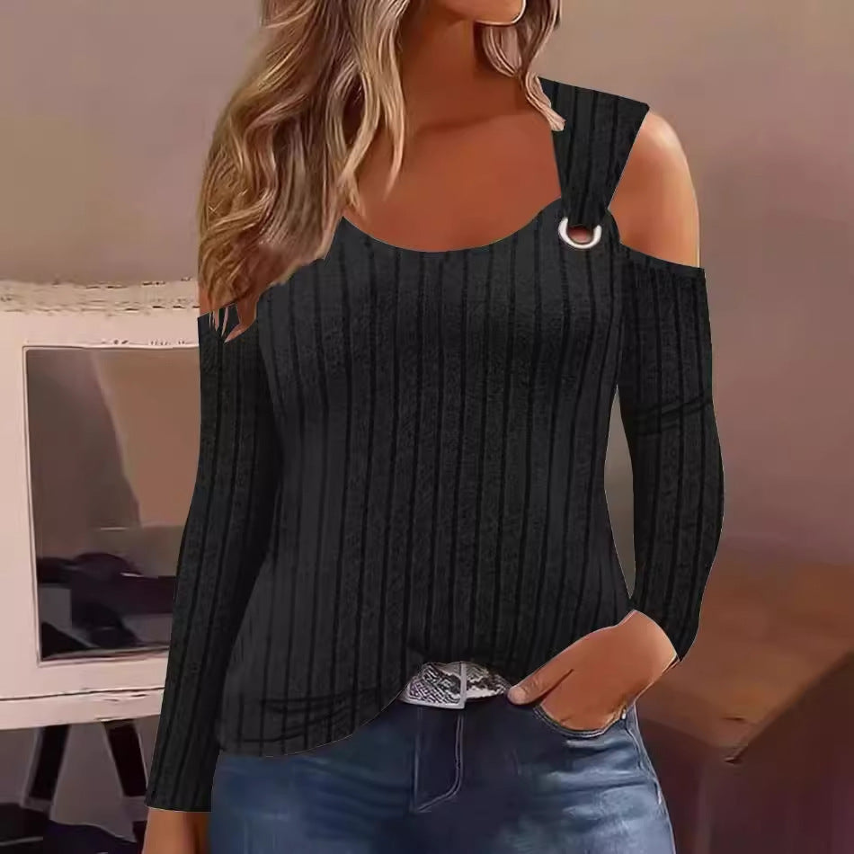 Chemisier élégant pour femmes avec découpe à la mode et détails d'épaule Chic und Stil