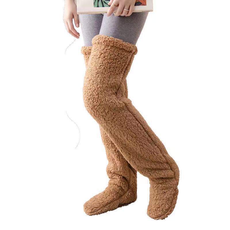 Chaussettes Overknee douces en polaire pour femmes Chic und Stil