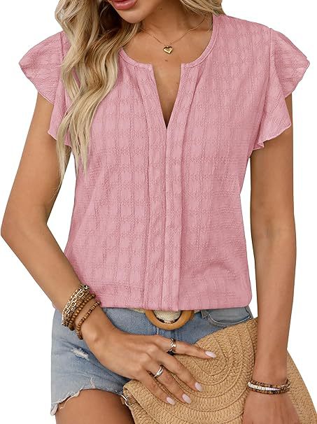 Dames Blouse à Manches Courtes Chic und Stil
