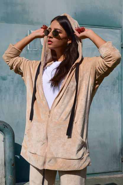 Dames confortable et élégante veste à capuche Chic und Stil