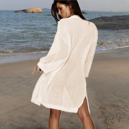 Dames Pull-over élégant tricoté pour la plage Chic und Stil