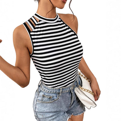 Haut de bikini avec motif rayé pour femmes Chic und Stil