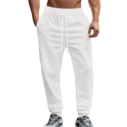 Men's leisure pants with a structured design and practical side pockets Chic and Style