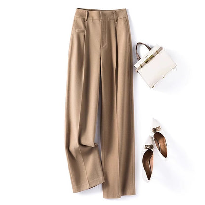 Pantalons plissés taille haute pour femmes Chic und Stil 1750847260