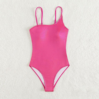 Dames Brillant Haut découpé Maillot de bain une pièce Chic und Stil