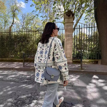 Veste bomber brodée de mode féminine Chic & Stil