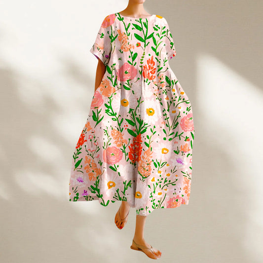 Robe maxi fleurs grande taille Chic und Stil