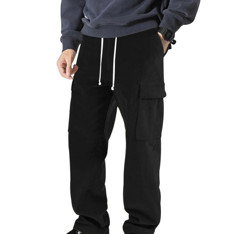 Casual cargo pants for men with elastic waist and practical pockets Chic and Style