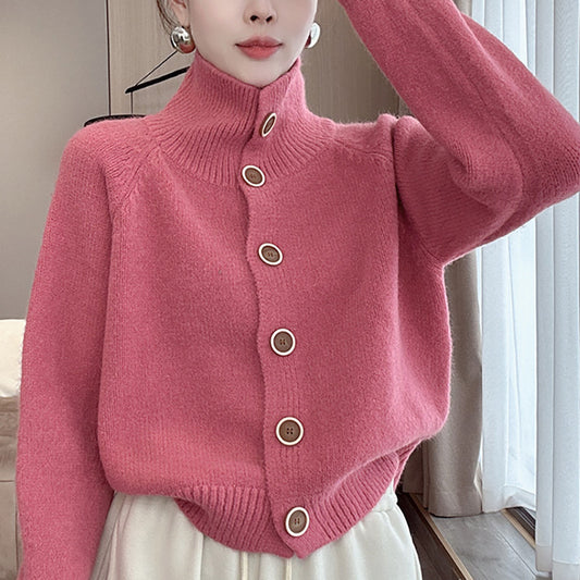 Cardigan en tricot à la mode pour femmes avec détails de boutons et coupe décontractée Chic und Stil