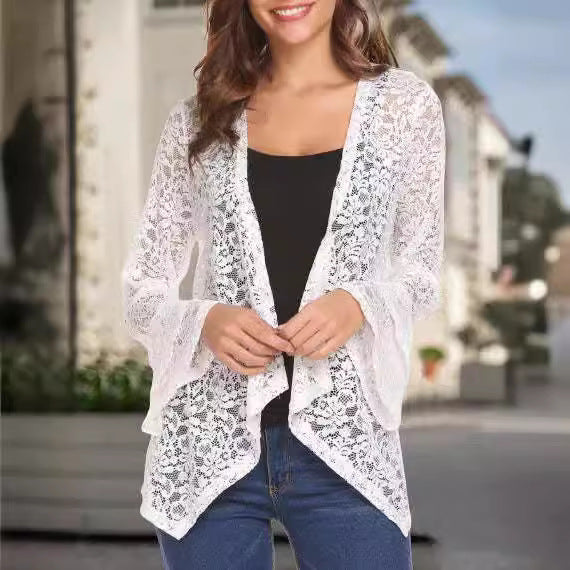 Dames Dentelle Kimono Cardigan Chic und Stil