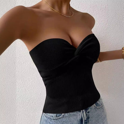 Dames bandeau-top avec twist raffiné Chic und Stil