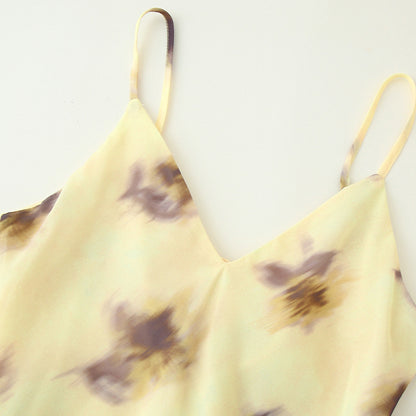 Robe maxi femme avec motif floral et chiffon léger Chic und Stil